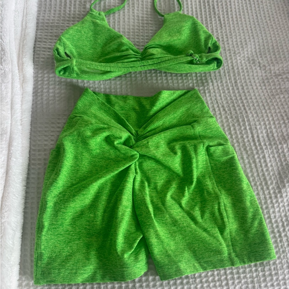 Vibrant Green Bombshell sportswear set